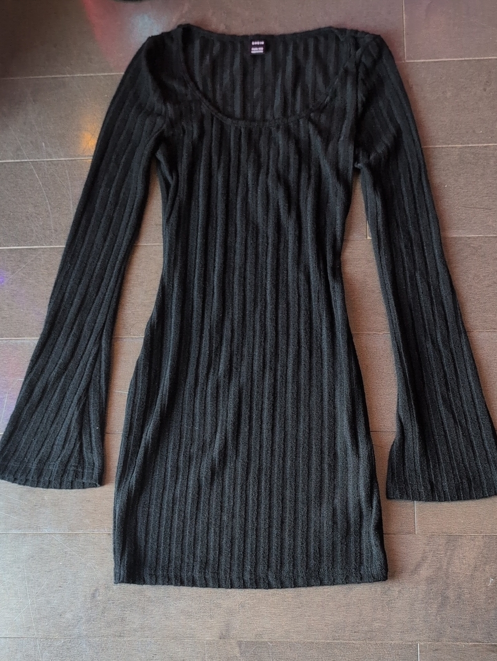 Women's Black Long Sleeve Dress